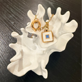 Nautical Alphabet Flag Charm Necklace - Letter S