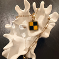 Nautical Alphabet Flag Charm Necklace - Letter L